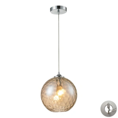 Elk Lighting Watersphere 1 Light Pendant In Polished Chrome