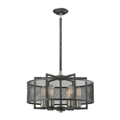 Elk Lighting Slatington 6 Light In Silver