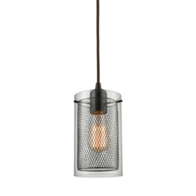 Elk Lighting Brant 1 Light Pendant In Oil Rubbed Bronze
