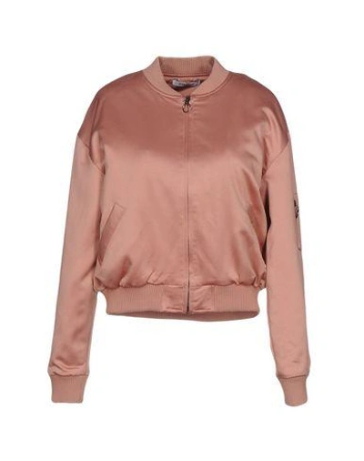 Glamorous Bomber In Pastel Pink