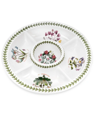 Portmeirion Botanic Garden Chip & Dip Server In White