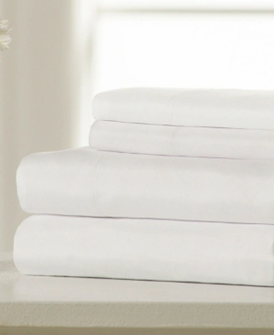 Ella Jayne Super Soft Triple Brushed Microfiber 4-piece Sheet Set - King Bedding In White