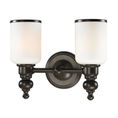 Elk Lighting Bristol Collection 2 Light Bath In Oil Rubbed Bronze