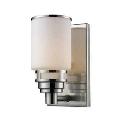 Elk Lighting Bryant 1-light Wb In Satin Nickel In Silver