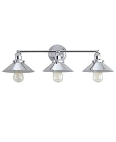 Jonathan Y June 3-light Metal Vanity Light In Silver