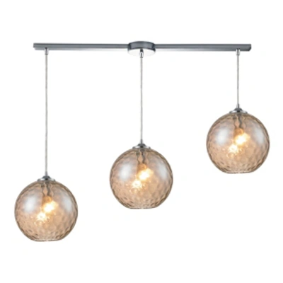 Elk Lighting Watersphere 3-light Pendant In Polished Chrome