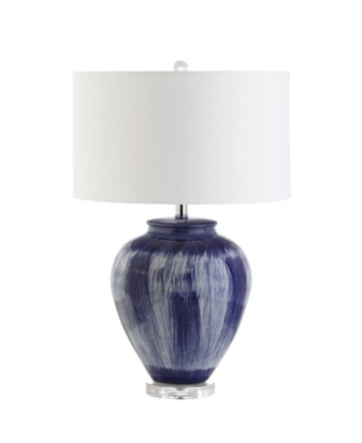 Jonathan Y Wayland Led Table Lamp In Blue