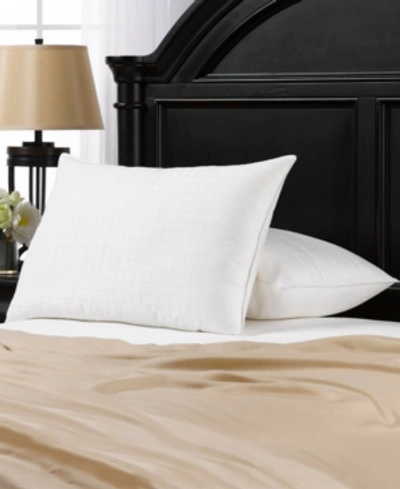 Ella Jayne 100% Cotton Dobby-box Shell Soft Density Stomach Sleeper Down Alternative Pillow, Standard In White