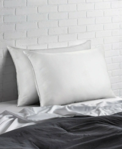 Ella Jayne Soft Plush Gel Fiber Filled Allergy Resistant Stomach Sleeper Pillow - Set Of Two - King In White