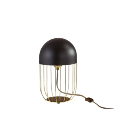 Adesso Lionel Table Lantern In Matte Black