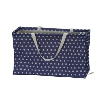Household Essentials Hamper Tote Bag In Blue Denim