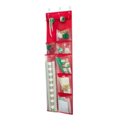 Honey Can Do Over-the-door Wrapping Paper Organizer In Red