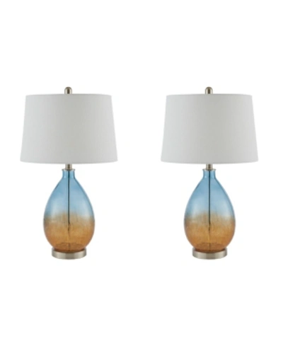Jla Home 510 Design Cortina Table Lamp Set Of 2 In Blue