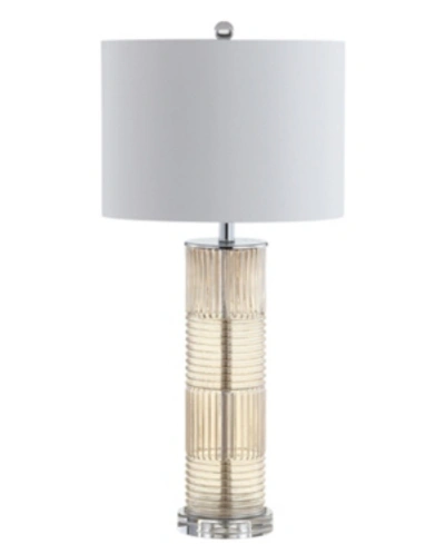 Jonathan Y Genevieve Table Lamp In Beige