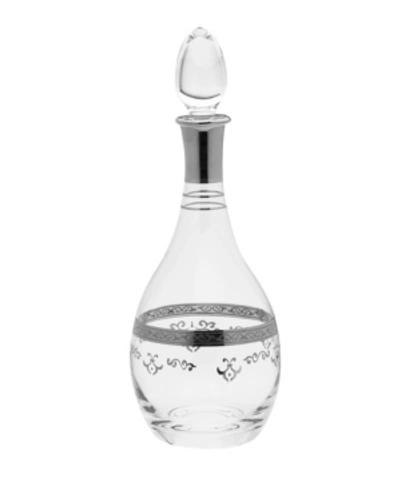 Classic Touch Wine Bottle With Rich Design In Silver