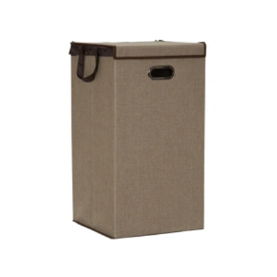 Household Essentials Collapsible Single Laundry Hamper In Sand
