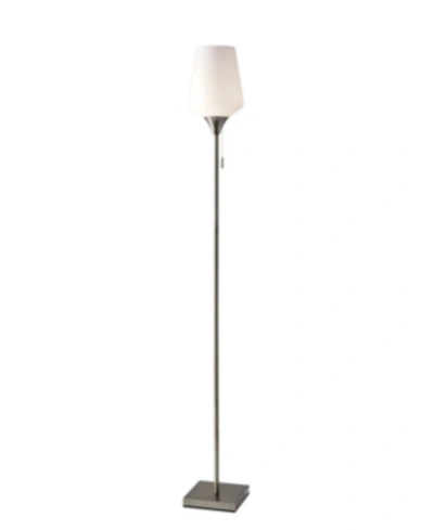 Adesso Roxy Floor Lamp In Antique Brass