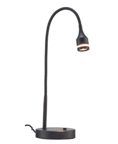 Adesso Prospect Led Desk Lamp In Matte Black