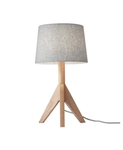 Adesso Eden Table Lamp In Natural Ash Wood