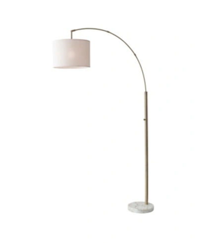 Adesso Bowery Arc Lamp In Antique Brass