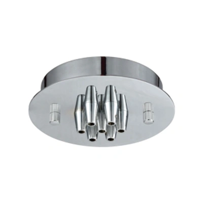 Elk Lighting Pendant Options 7 Light Small Round Canopy In Polished Chrome