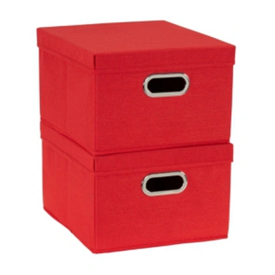 Household Essentials 2-pc. Tomato Storage Box Set In Red