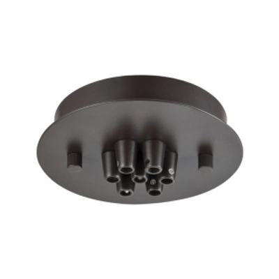 Elk Lighting Pendant Options 7 Light Small Round Canopy In Oil Rubbed Bronze