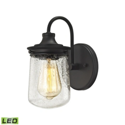 Elk Lighting Hamel 1 Light Vanity In Oil Rubbed Bronze With Clear Seedy Glass