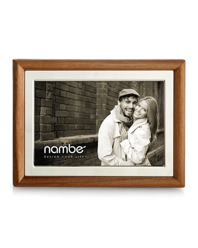 Nambe Hayden Picture Frame, 4" X 6" In Brown/silver