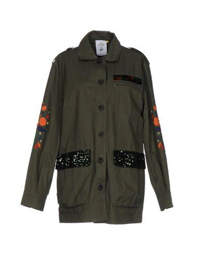Steve J & Yoni P Jackets In Military Green