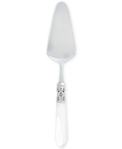 Vietri Aladdin Brilliant Pastry Server In White