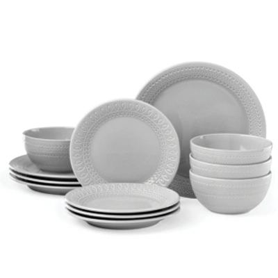 Kate Spade Willow Drive 12-pc Dinnerware Set, Service For 4 In Grey