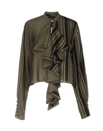 Isabel Benenato Blouses In Military Green