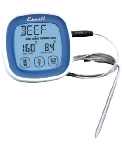 Escali Corp Touch Screen Thermometer And Timer In Blue