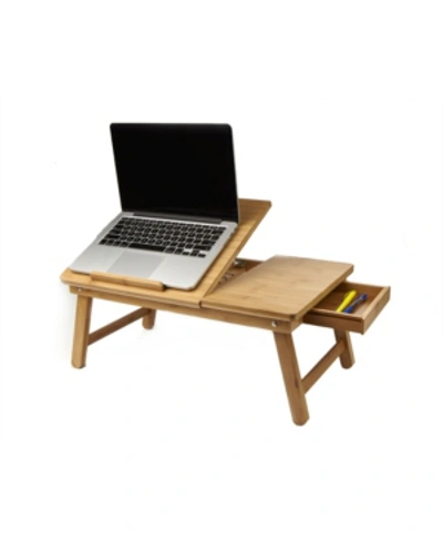 Mind Reader Laptop Bed Tray In Brown