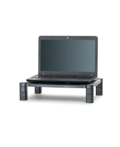 Mind Reader 'guide' Adjustable Plastic Monitor/laptop Stand In Black