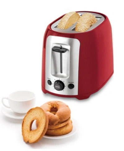 Culinary Edge 2 Slice Extra Wide Slot Toaster In Red