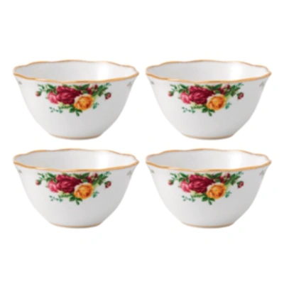 Royal Albert Old Country Roses Set/4 Bowl In Multi