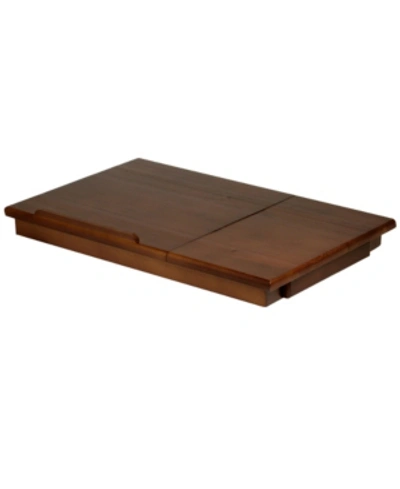 Winsome Alden Lap Desk, Flip Top With Drawer, Foldable Legs