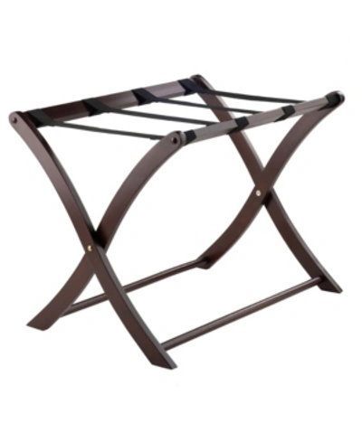 Winsome Scarlett Luggage Rack Cappuccino In Cappucino