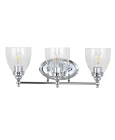 Jonathan Y Marais 22.5" 3-light Led Wall Sconce In Chrome