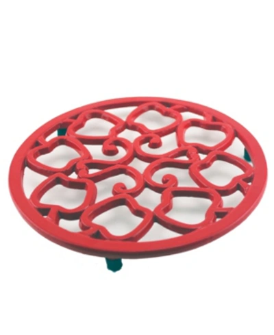 Berghoff Apple Cast Iron Trivet In Red