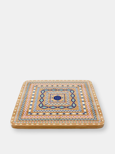Berghoff Set Of 4 Bamboo Multi-colored Trivets In Nocolor