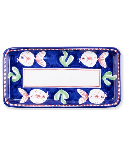 Vietri Campagna Rectangular Platter In Navy