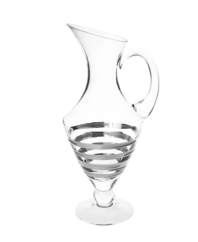 Classic Touch Pitcher With Silver Brick Design