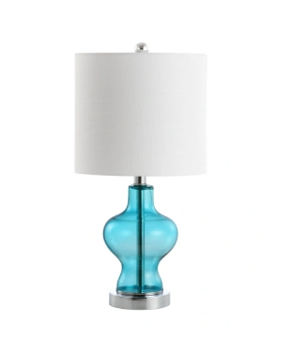 Jonathan Y Mer 20.5" Led Table Lamp In Aqua