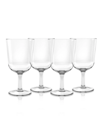 Tarhong Simple Wine Premium Plastic Glasses, Set Of 6 In Clear