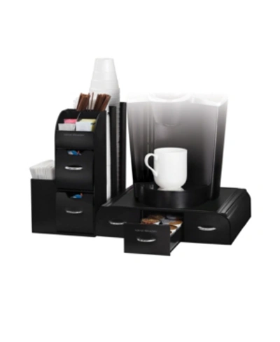 Mind Reader 2-piece K-cup Single Serve Coffee Pod Drawer And Condiment Storage Organizer Station In Black