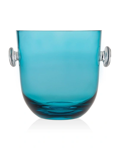 Godinger Novo Rondo Sea Blue Ice Bucket In Aqua