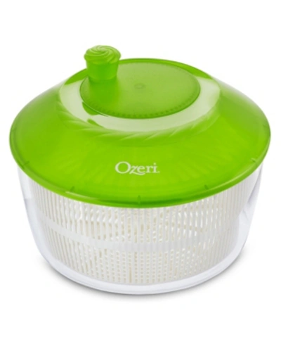 Ozeri Italian Made Fresca Salad Spinner And Serving Bowl, Bpa-free In Green